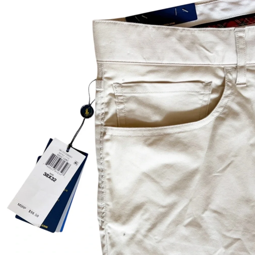 NEW Polo Golf Ralph Lauren Mens 38‎ x 32 Tailored Fit Golf Pants Wicking Chinos